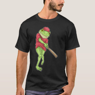 T-shirt Batte de baseball de grenouille
