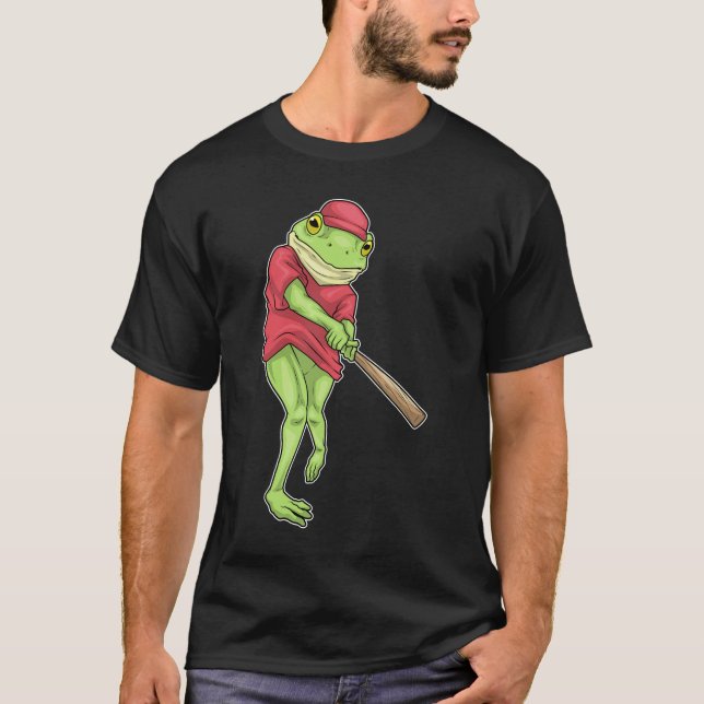 T-shirt Batte de baseball de grenouille (Devant)