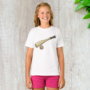 T-shirt Batte de baseball en bois