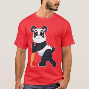 T-shirt Batte de cricket Panda