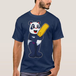 T-shirt Batte de cricket Panda