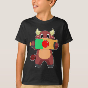 T-shirt Batte de cricket taureau