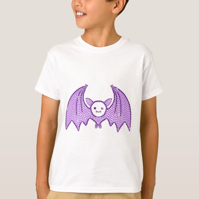 T-shirt Batte mignonne de fausse pierre (Devant)