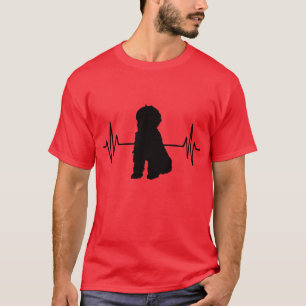 T-shirt Battement de coeur de griffonnage