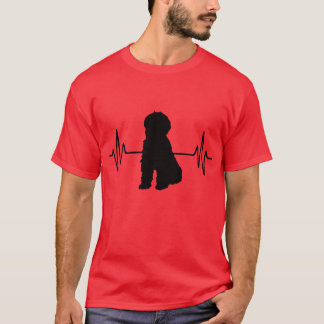 T-shirt Battement de coeur de griffonnage