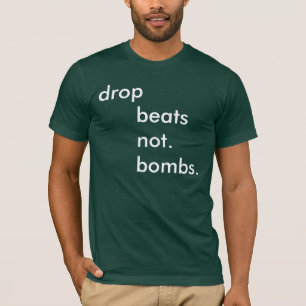T-shirt battements      de baisse      pas.      bombes