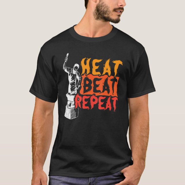 T-shirt Batterie à chaleur Répétition Metalsmith Forge for (Devant)