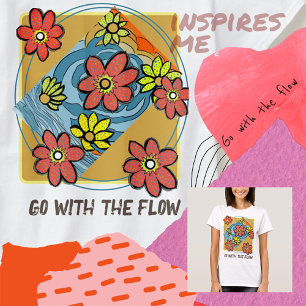 T-shirt Batterie d'alimentation des fleurs