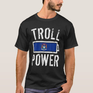 T-shirt Batterie d'alimentation Troll Fier Tee T Shir
