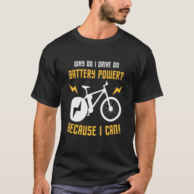 T-shirt Batterie de vélo électrique Vélo E Vélo (Devant)