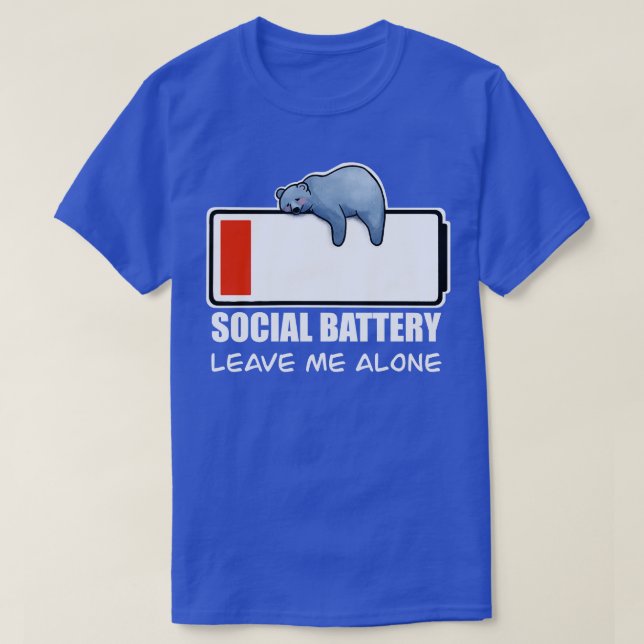 T-shirt batterie sociale (Design devant)