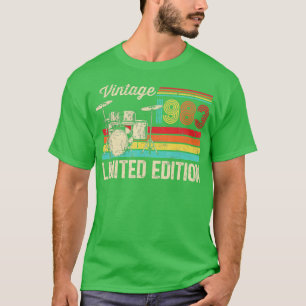 T-shirt Batterie vintage 1983 Amoureux 40e Batteur d'anniv