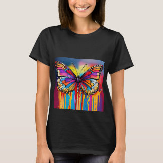 T-shirt Batterie vive : Papillons et Coeurs Alcool Art T-