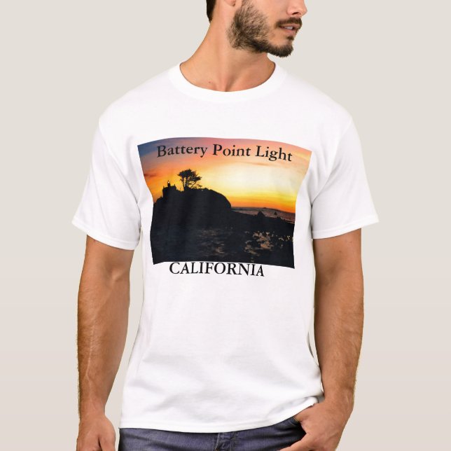 T-shirt Battery Point Light, California Shirt 2 (Devant)
