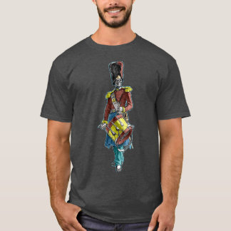 T-shirt Batteur à tambours pour éléphants du Squelette