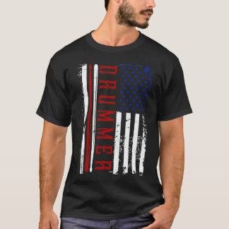 T-shirt Batteur américain Flag America