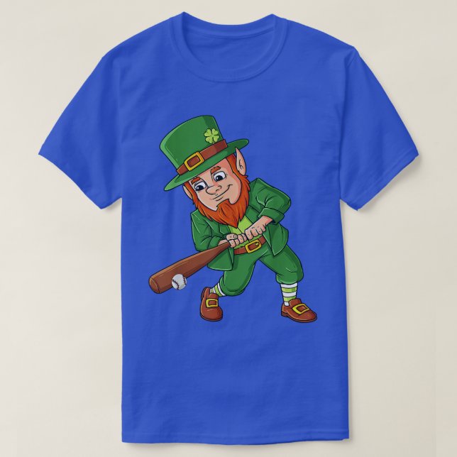 T-shirt Batteur de baseball Jour de la Saint Patrick Lepre (Design devant)