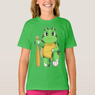 T-shirt Batteur de baseball Tortue