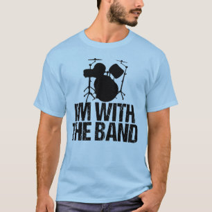 T-shirt Batteur drôle je suis avec la bande