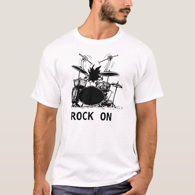 T-shirt Batteur, ROCHE DESSUS (Devant)