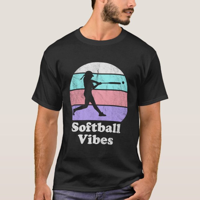 T-shirt Batteur Softball S Ou S (Devant)