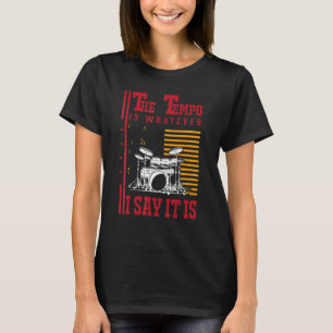 T-shirt Batteur Tempo Batterie