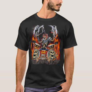 T-SHIRT BATTEUR ZOMBIE MÉTAL LOURD