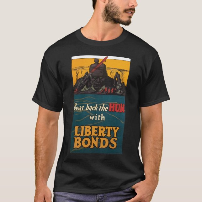 T-shirt Battez le dos du cheval (Devant)