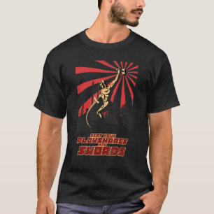 T-shirt Battez vos partages de fleurs en épées Sovi8 Vinta