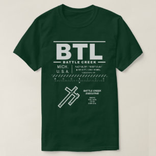 T-shirt Battle Creek Executive Airport BTL