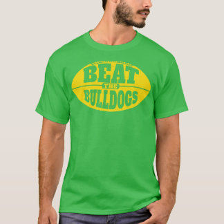 T-shirt Battre les Bulldogs Vintage Grunge Gameday 1