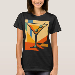 T-shirt Bauhaus Martini Lever du Soleil Moderne du Milieu 