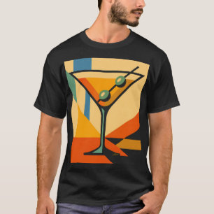 T-shirt Bauhaus Martini Lever du Soleil Moderne du Milieu
