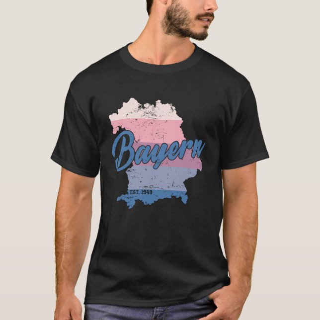 T-shirt Bavaria Federal State Germany Home (Devant)