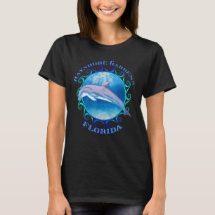 T-shirt Bayshore Gardens Floride Vacances Souvenir Dolphin