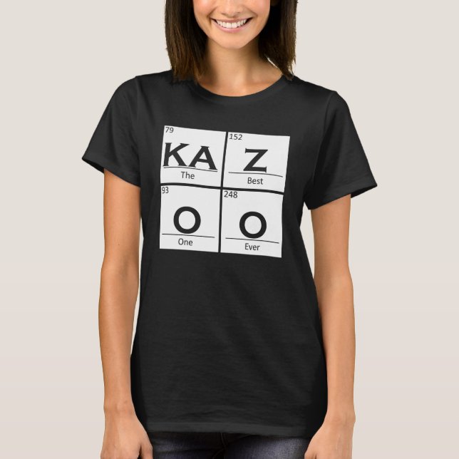 T-shirt Bazoo Périodique Instrument de musique Kazoo (Devant)