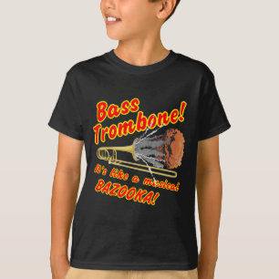 T-shirt Bazooka bas de musical de trombone