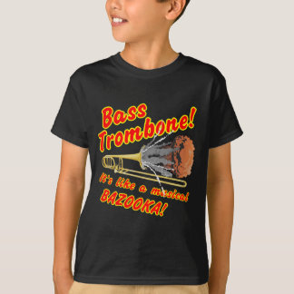 T-shirt Bazooka bas de musical de trombone