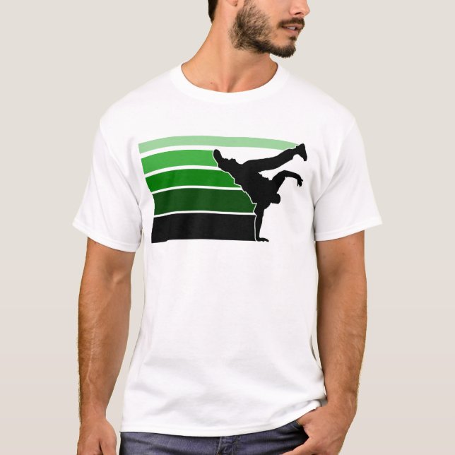 T-shirt BBOY dégradé noir (Devant)