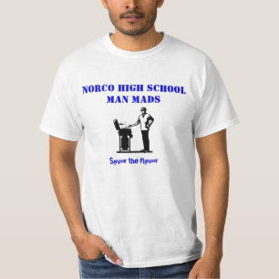 T-shirt BBQ, homme Mads de lycée de Norco, Savor la saveu