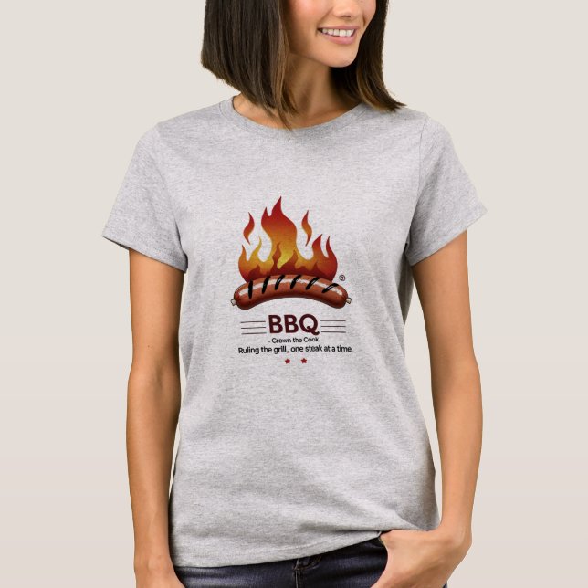 T-shirt BBQ King - Tête audacieuse et amusante pour les re (Devant)