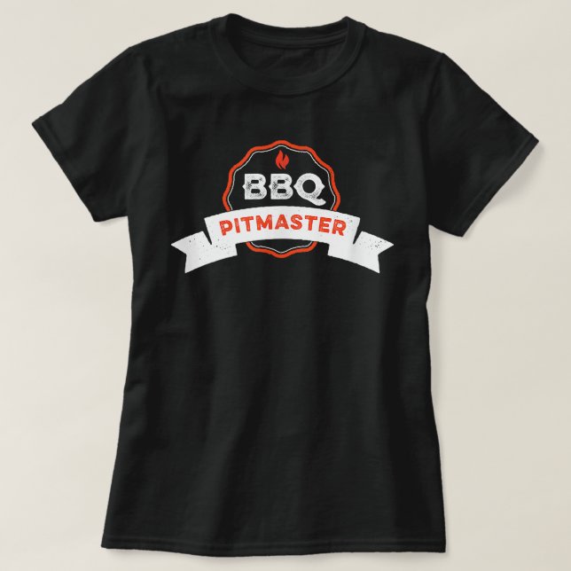 T-shirt BBQ Pitmaster image distante (Design devant)