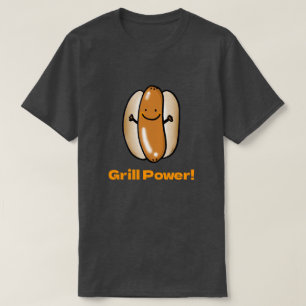 T-shirt BBQ Time Drôle Hot Dog Cartoon