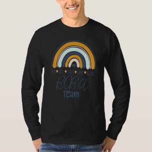 T-shirt Bcba Team Boho Rainbow Rbt Aba Comportement Appliq