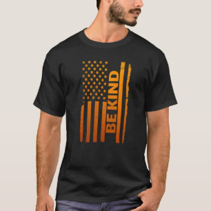 T-shirt Be enfant American Flag Unity Day Orange Kindness