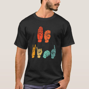 T-shirt Be enfant Hand Signal SIgn Language Unity Day Anti
