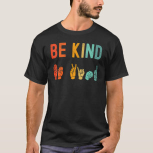 T-shirt Be enfant Hand Signal Sign Language Unity Day Anti