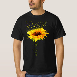 T-shirt Be enfant Hippie Sunflower I Love You Deaf ASL Sig