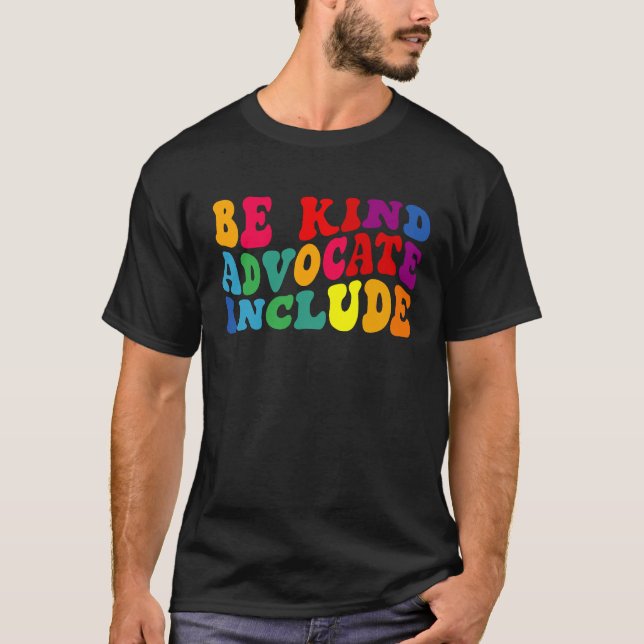 T-shirt Be Kind Advocate Include Disability Awareness Sped (Devant)