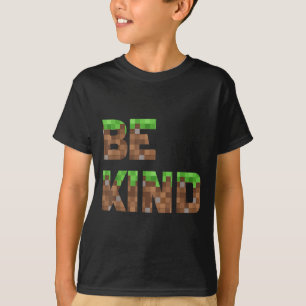 T-shirt Be Kind Boys Ados Enfants Pixel Vidéo Jeu Kindness